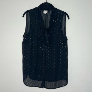 A New Day Women's Sheer Sleeveless Blouse